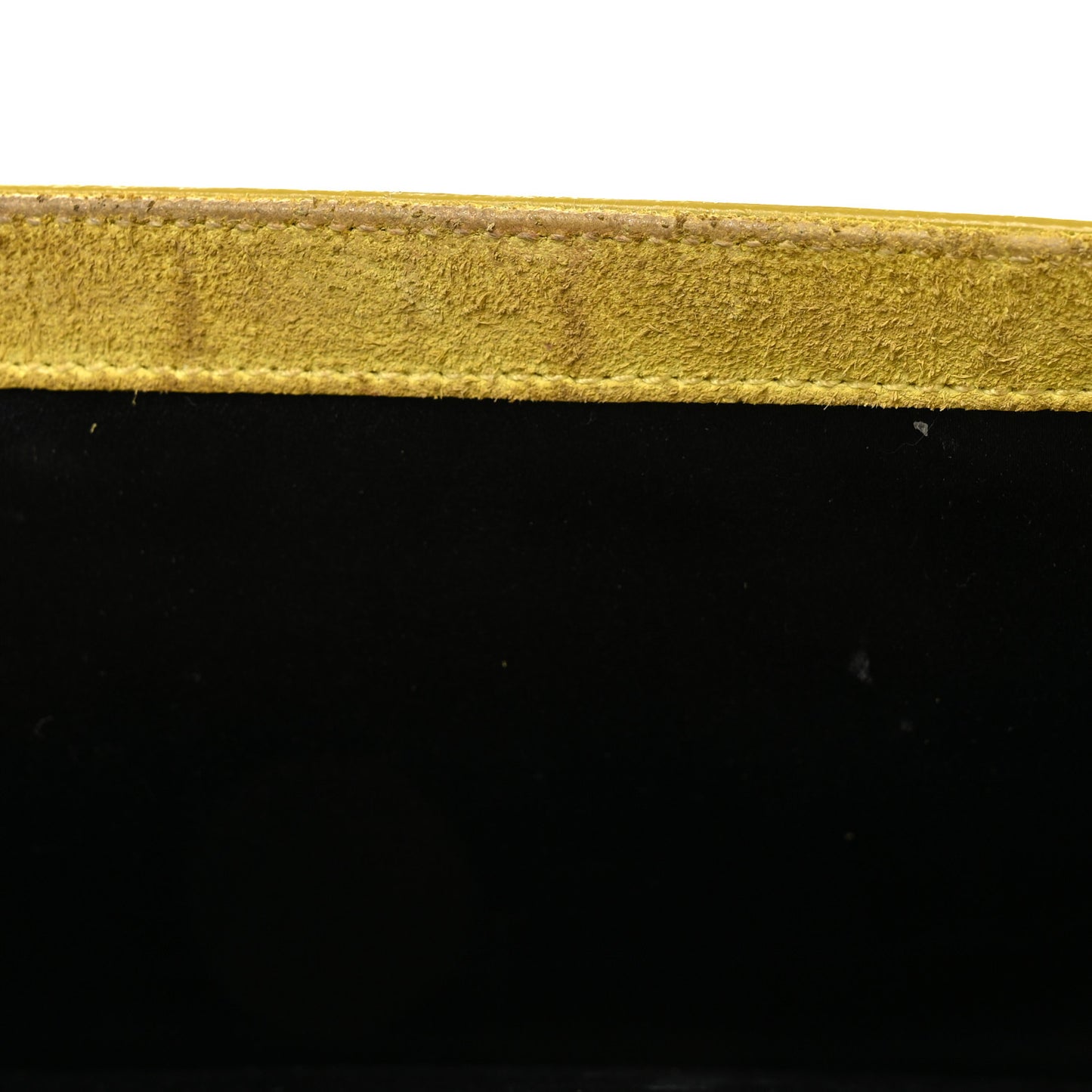 Textured Patent Calfskin Monogram Large Belle De Jour Clutch Lemon