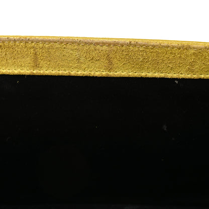 Saint Laurent Textured Patent Calfskin Monogram Large Belle De Jour Clutch Lemon 12 of 12
