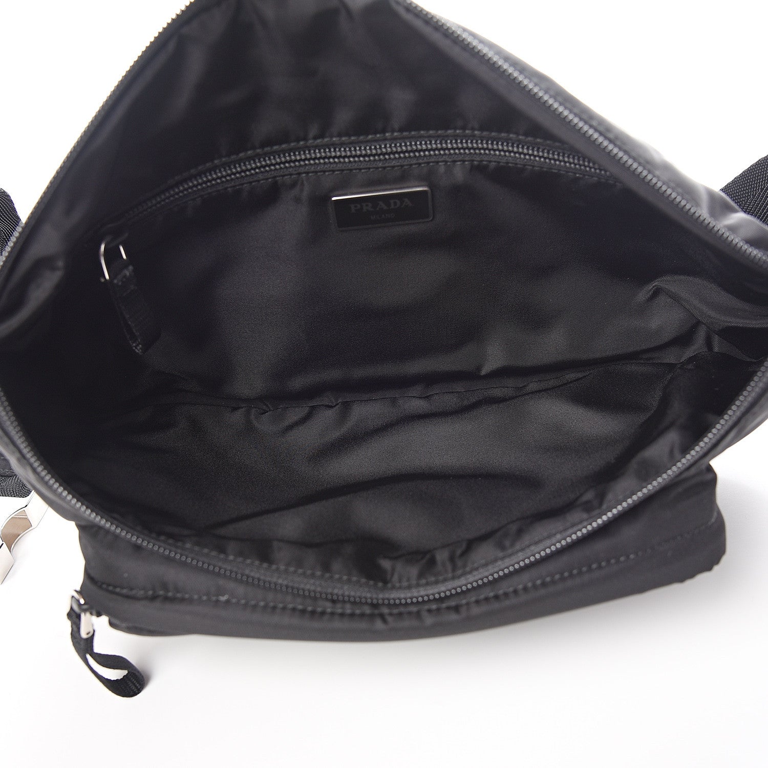 Prada Tessuto Nylon Belt Bag Black 4 of 9