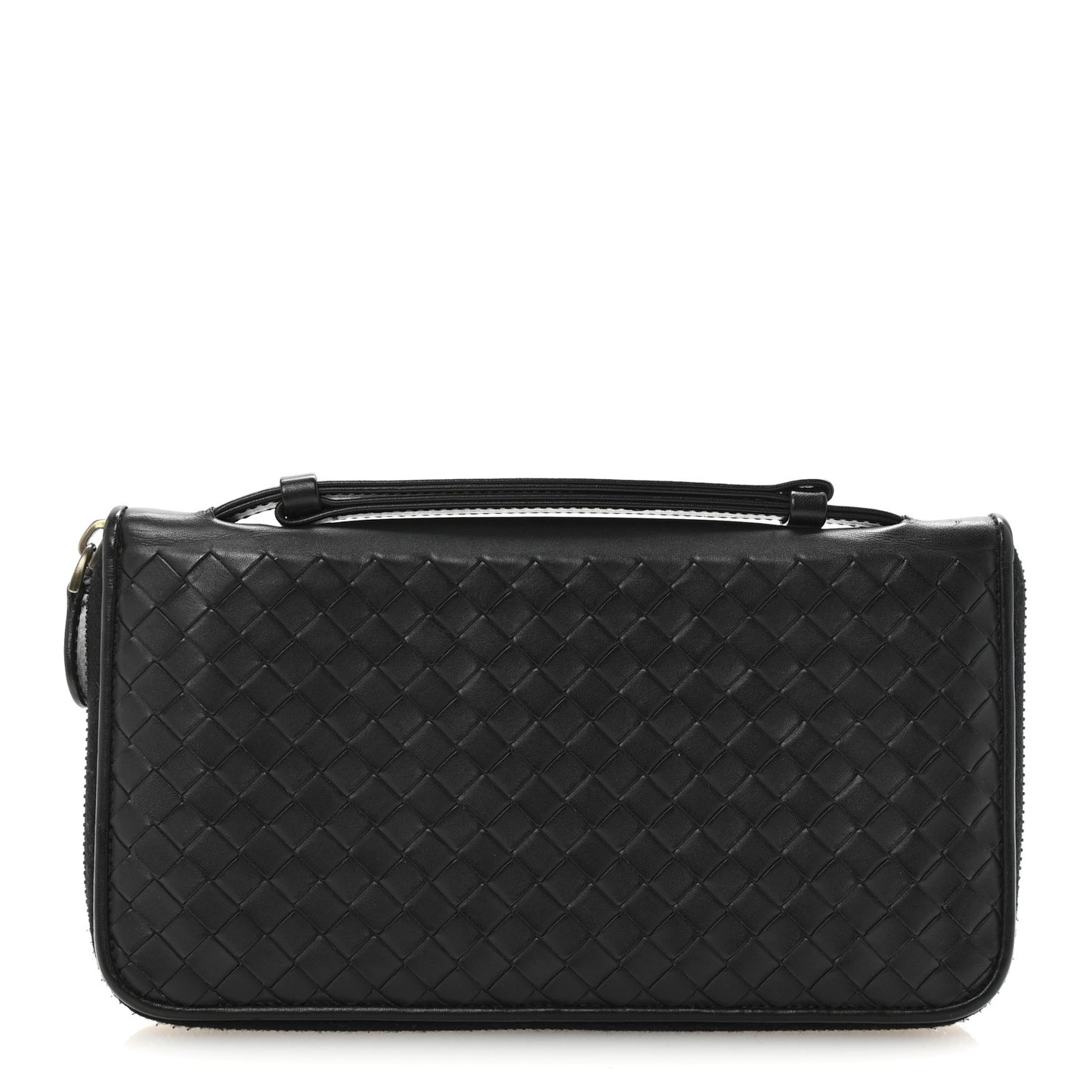 Nappa Intrecciato Travel Organizer Wallet Black
