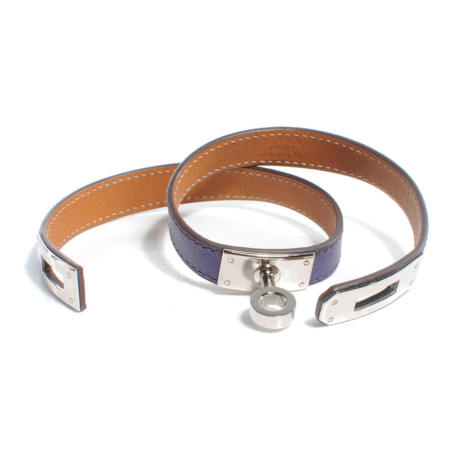 Hermes Swift Kelly Double Tour Bracelet S Iris 3 of 6