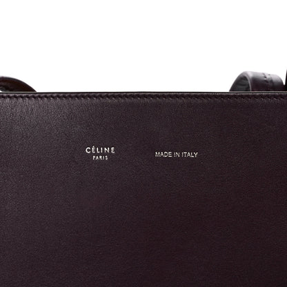 Celine Smooth Calfskin Small Tassel Cabas Phantom Burgundy 7 of 18