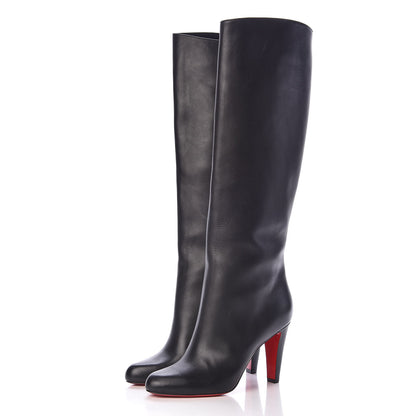 Christian Louboutin Calfskin Opera Marmara Botta 85 Tall Boots 39 Black 3 of 8