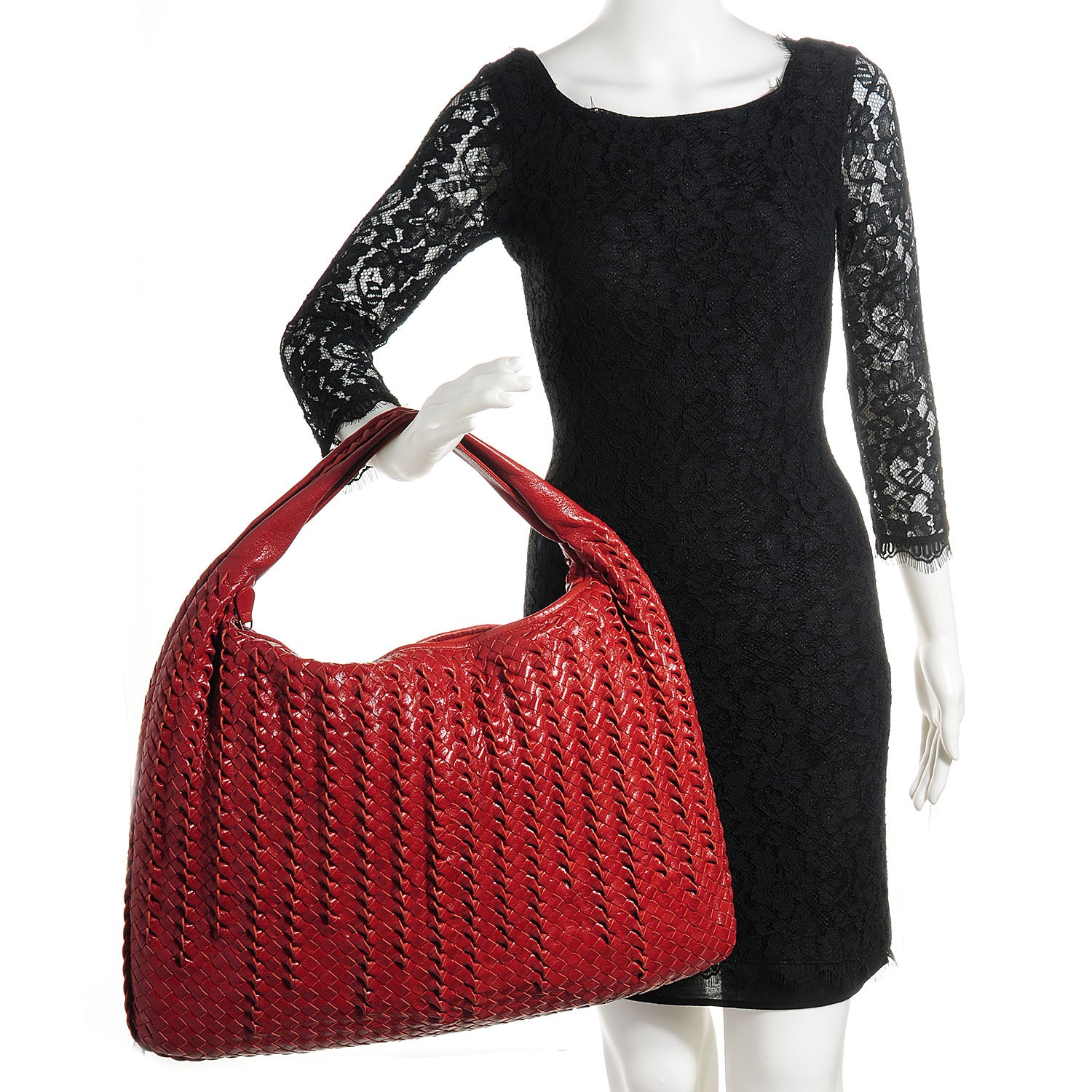 Bottega Veneta Intrecciato Shiny Goatskin Tornabuoni Maxi Veneta Uluru 2 of 8