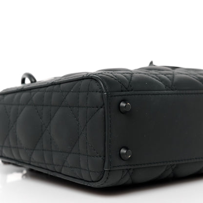 Christian Dior Ultra Matte Calfskin Cannage Mini Lady Dior Black 9 of 10