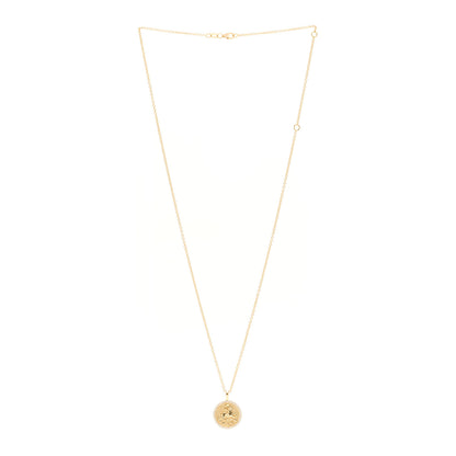 Anita Ko 18K Yellow Gold Diamond Small Aries Zodiac Coin Pendant Necklace 3 of 4