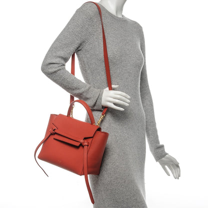 Celine Baby Grained Calfskin Micro Belt Bag Poppy 2 of 7