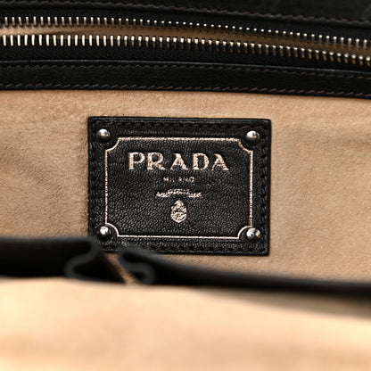 Prada Tessuto Gaufre Camouflage Frame Satchel Fumo 6 of 13