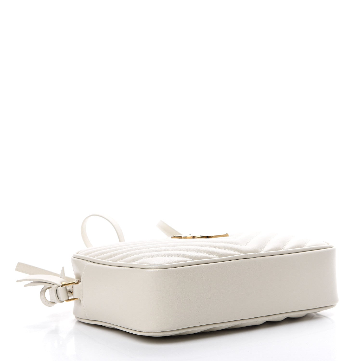 Saint Laurent Calfskin Matelasse Monogram Lou Camera Bag Crema Soft 3 of 9