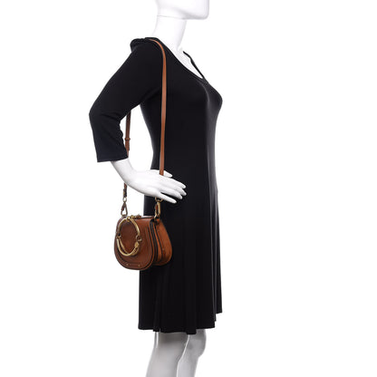 Chloe Calfskin Suede Small Nile Bracelet Bag Caramel 2 of 11