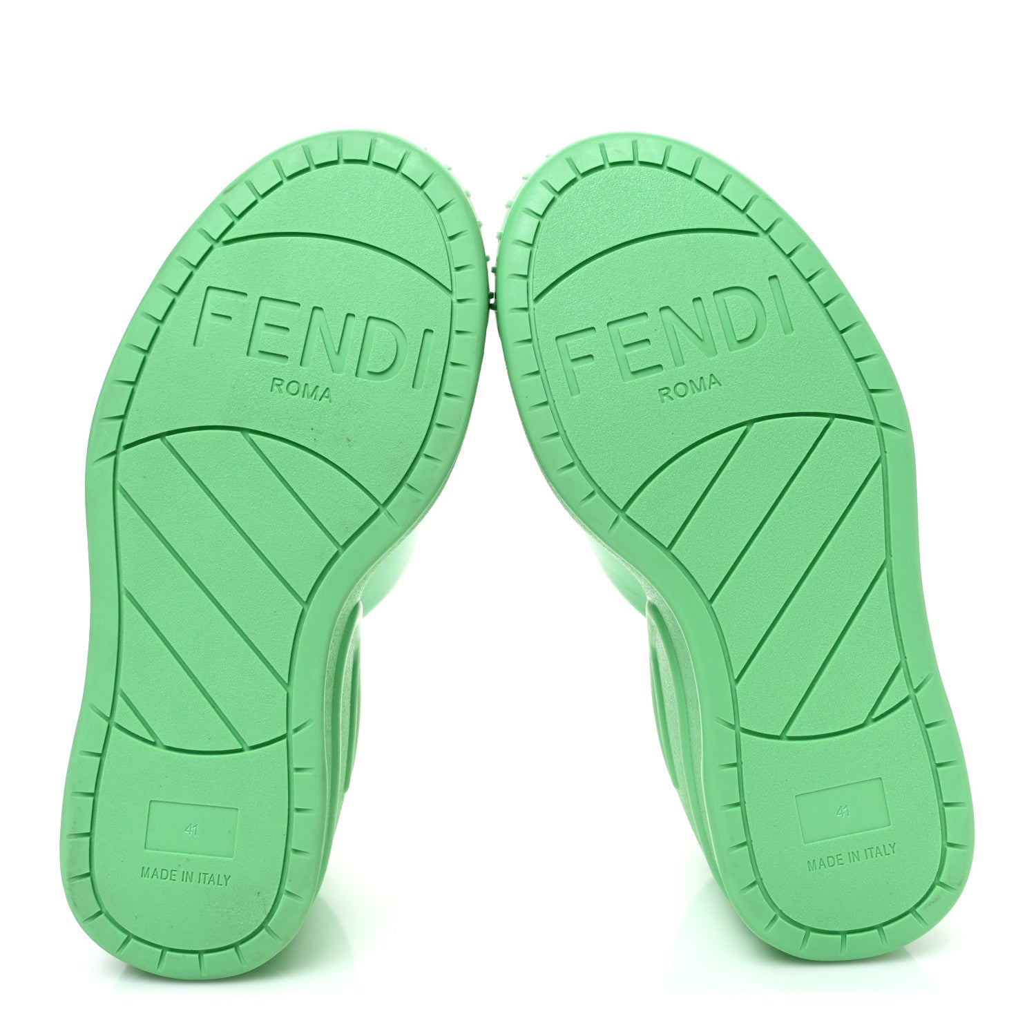 Fendi Nappa Fashion Show Platform 140mm Slide Sandals 41 Bouquet 7 of 10