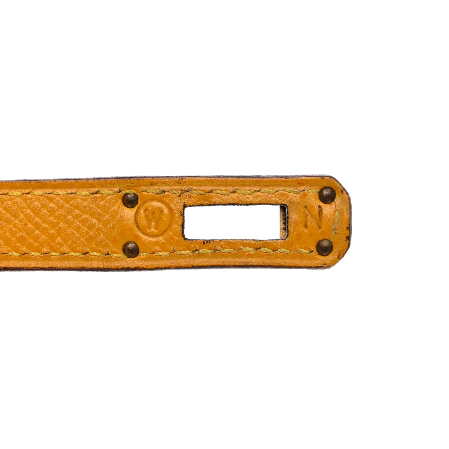 Hermes Courchevel Mini Kelly Sellier 20 Jaune 7 of 12