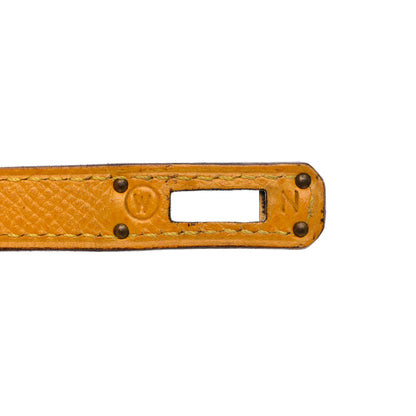 Hermes Courchevel Mini Kelly Sellier 20 Jaune 7 of 12