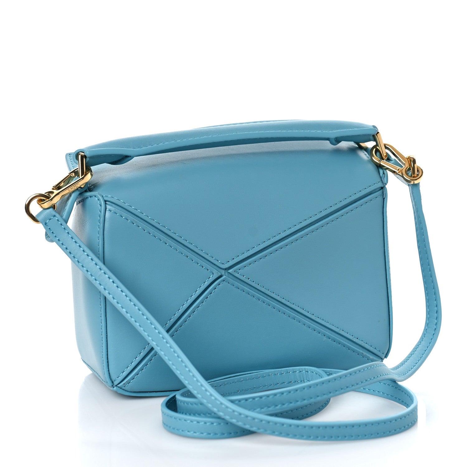 Loewe X HOWLS MOVING CASTLE Satin Calfskin Mini Heen Puzzle Bag Light Blue 3 of 9