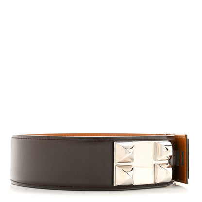 Hermes Box Collier De Chien CDC 50mm Belt 85 34 Chocolate 2 of 6