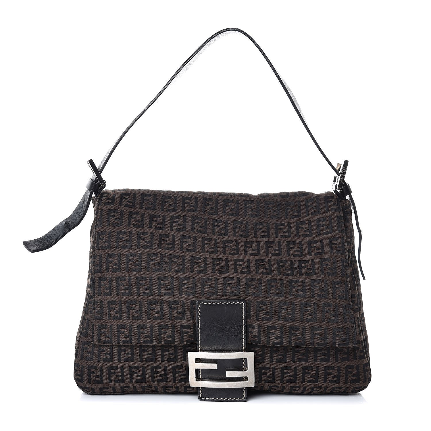 Fendi Zucchino Mama Baguette Tobacco 1 of 7