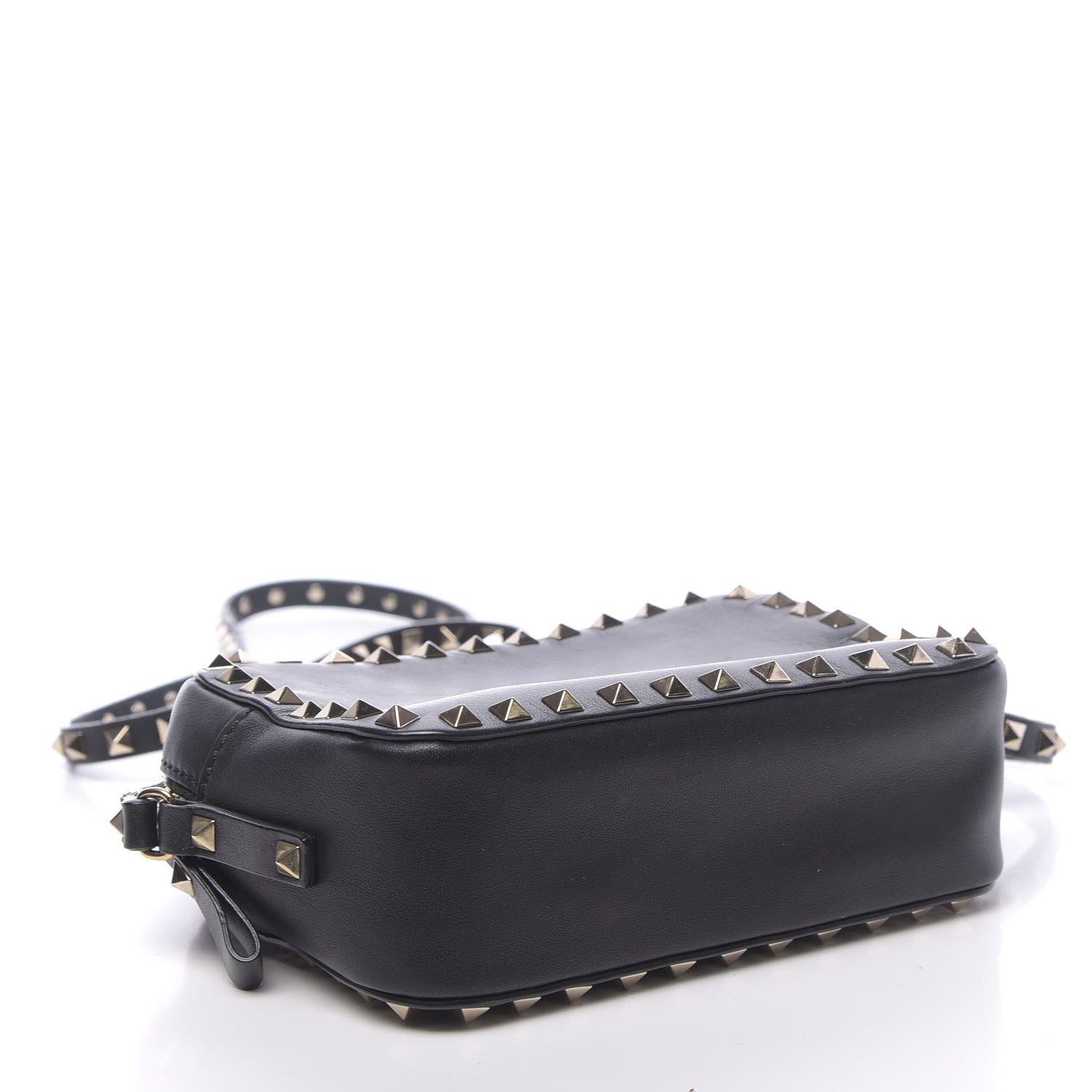 Valentino Garavani Calfskin Rockstud Camera Crossbody Bag Black 4 of 9