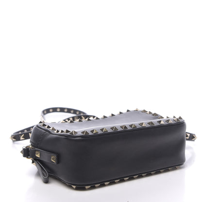 Valentino Garavani Calfskin Rockstud Camera Crossbody Bag Black 4 of 9