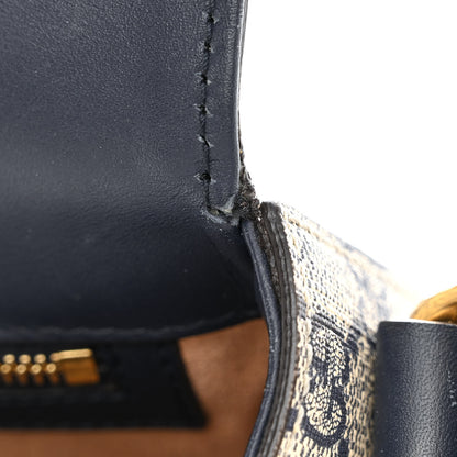 Gucci GG Supreme Monogram Small Messenger Shoulder Bag Beige Blue Navy 17 of 17