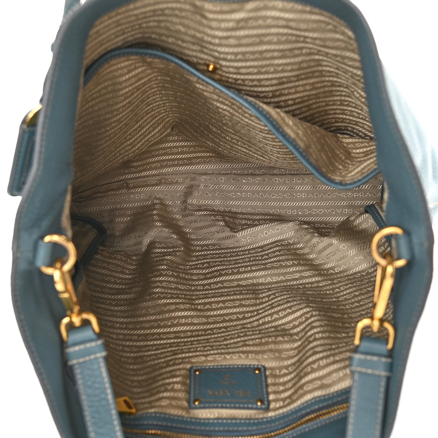 Cervo Deerskin Tote Blue