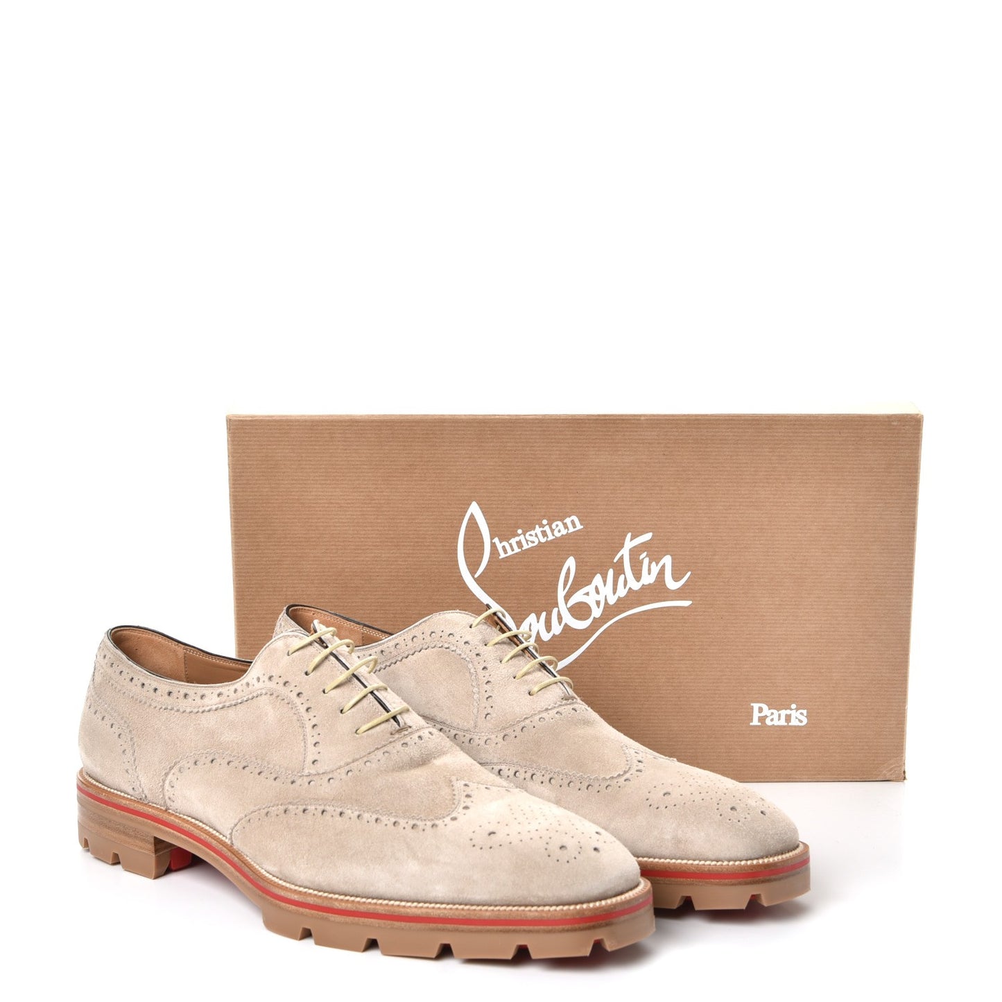 Mens Veau Velours Charlie Me Flat Oxfords 45 Galet