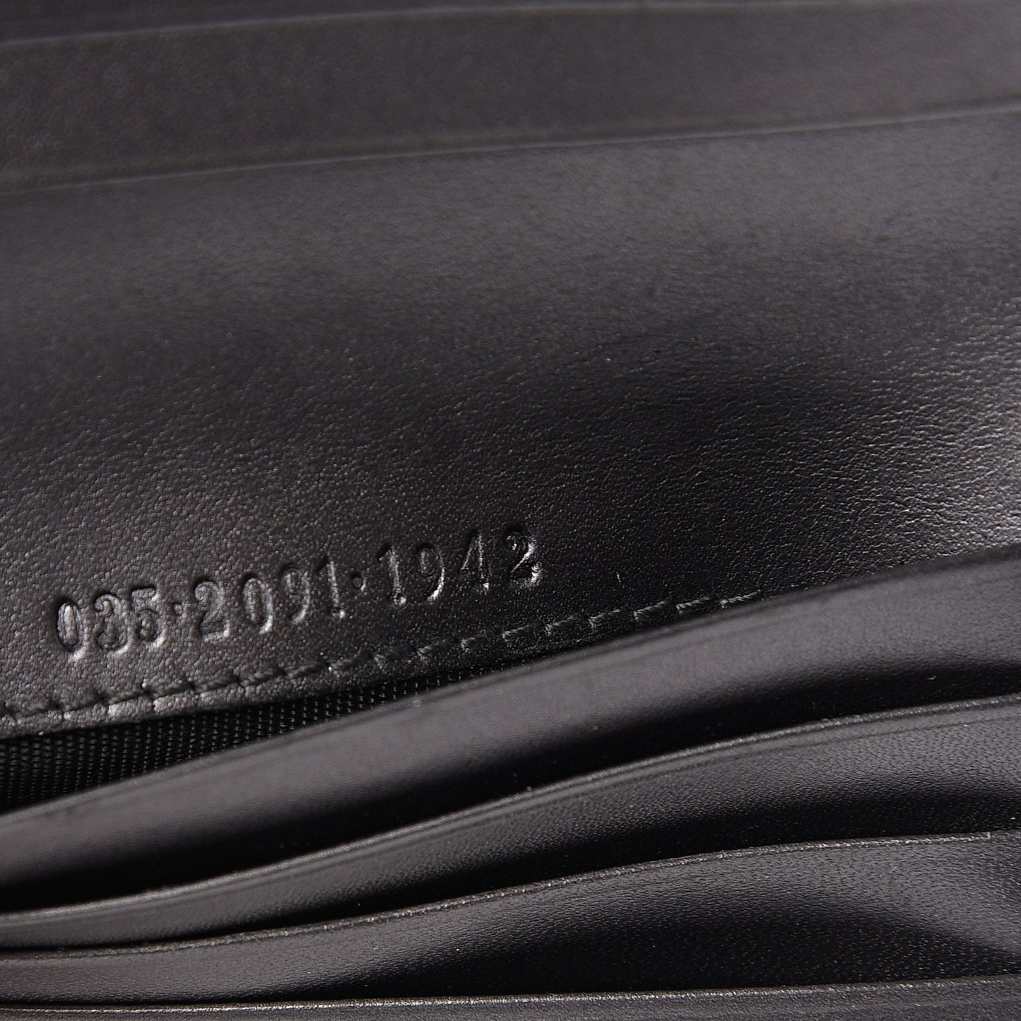 Calfskin Flap Wallet Grey