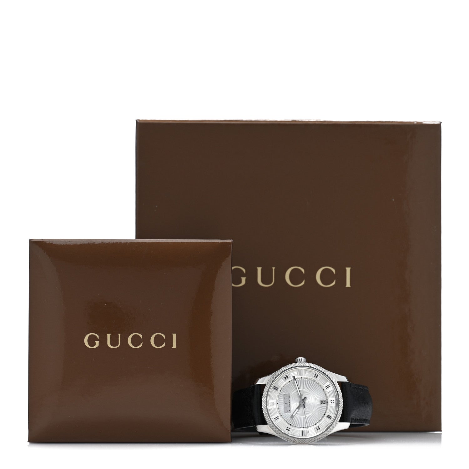Gucci Stainless Steel Calfskin 40mm Eryx Automatic Watch 5 of 5