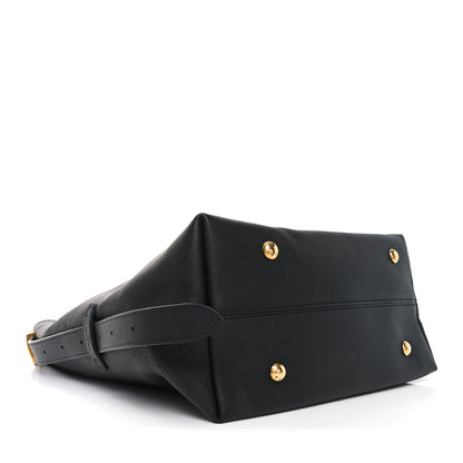 Louis Vuitton Grained Calfskin Low Key Hobo MM Black 4 of 9