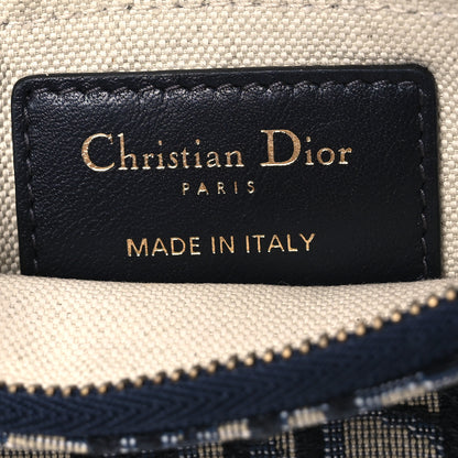 Christian Dior Oblique Zipped Card Holder Blue 6 of 7