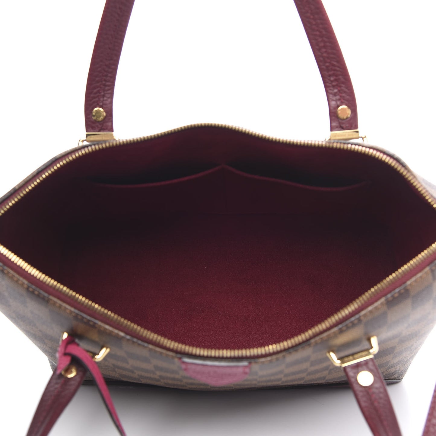 Damier Ebene Cuir Taurillon Hyde Park Fuchsia
