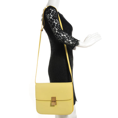 Celine Smooth Calfskin Large Classic Box Flap Bag Fluo Yellow 2 of 8