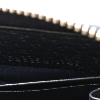Gucci GG Supreme Monogram Textured Dollar Calfskin Web Ophidia Zip Around Wallet Beige Blue 7 of 9