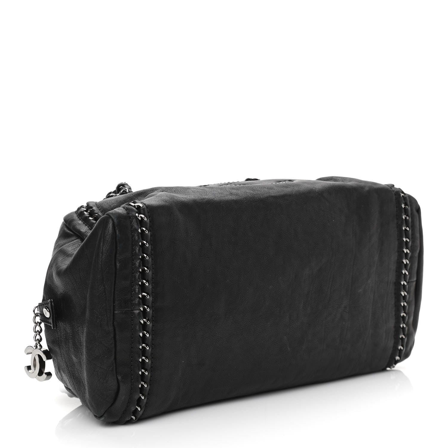 Chanel Smooth Calfskin Medium Luxe Ligne Bowler Black 4 of 10