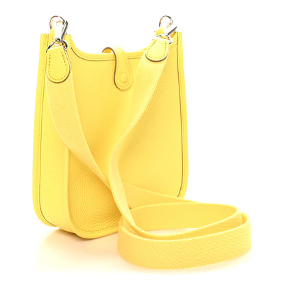 Hermes Taurillon Clemence Evelyne TPM Limoncello 3 of 11