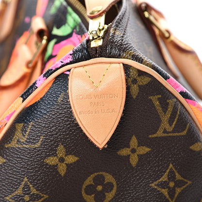 Louis Vuitton Monogram Roses Speedy 30 5 of 14