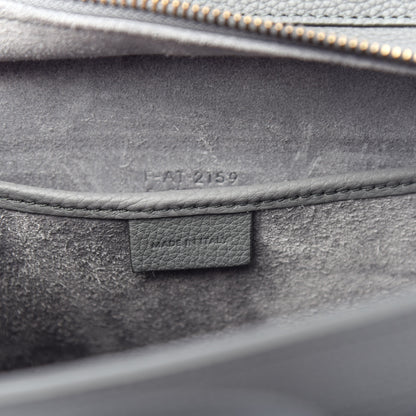 Celine Drummed Calfskin Nano Luggage Kohl 6 of 11