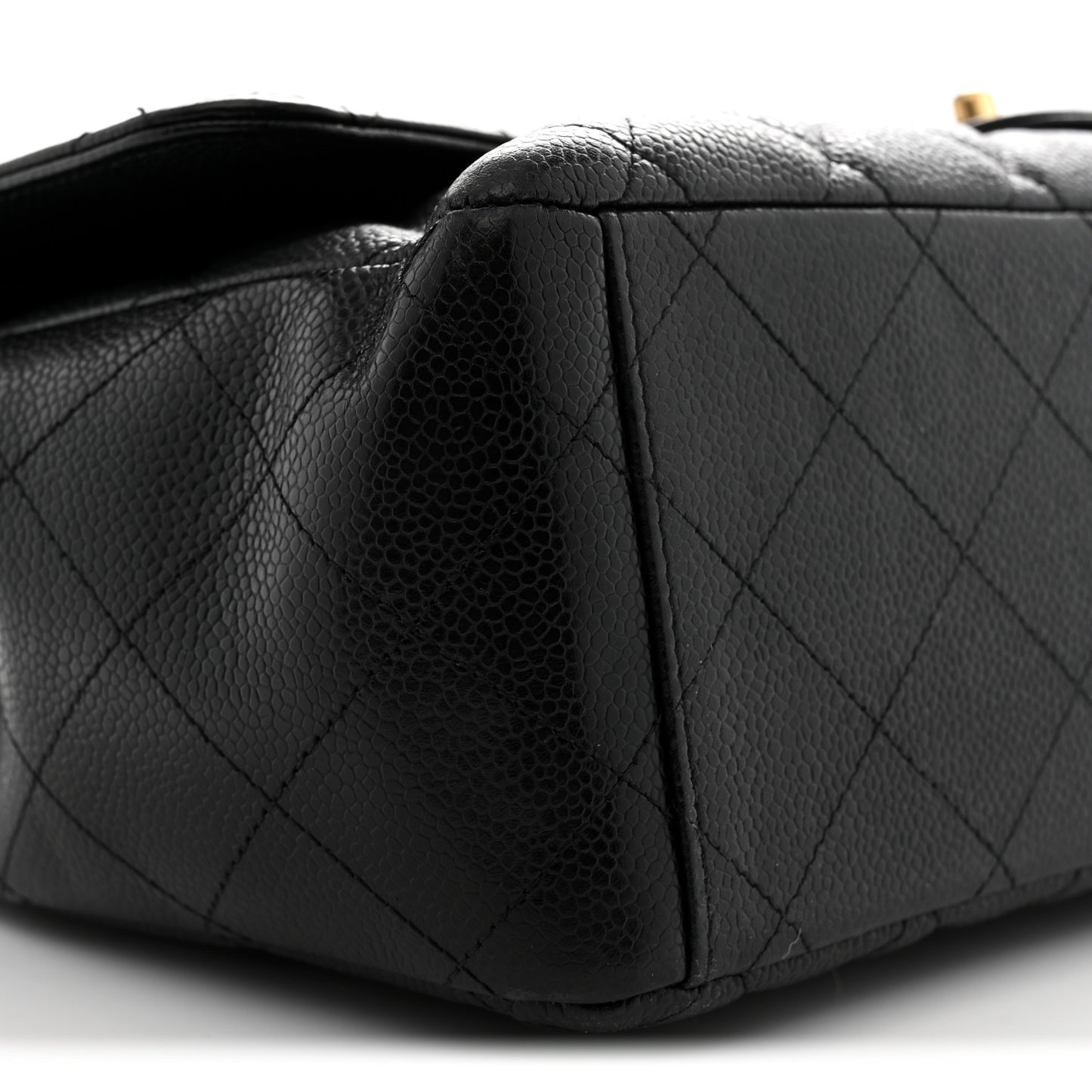 Caviar Quilted Maxi Double Flap Black