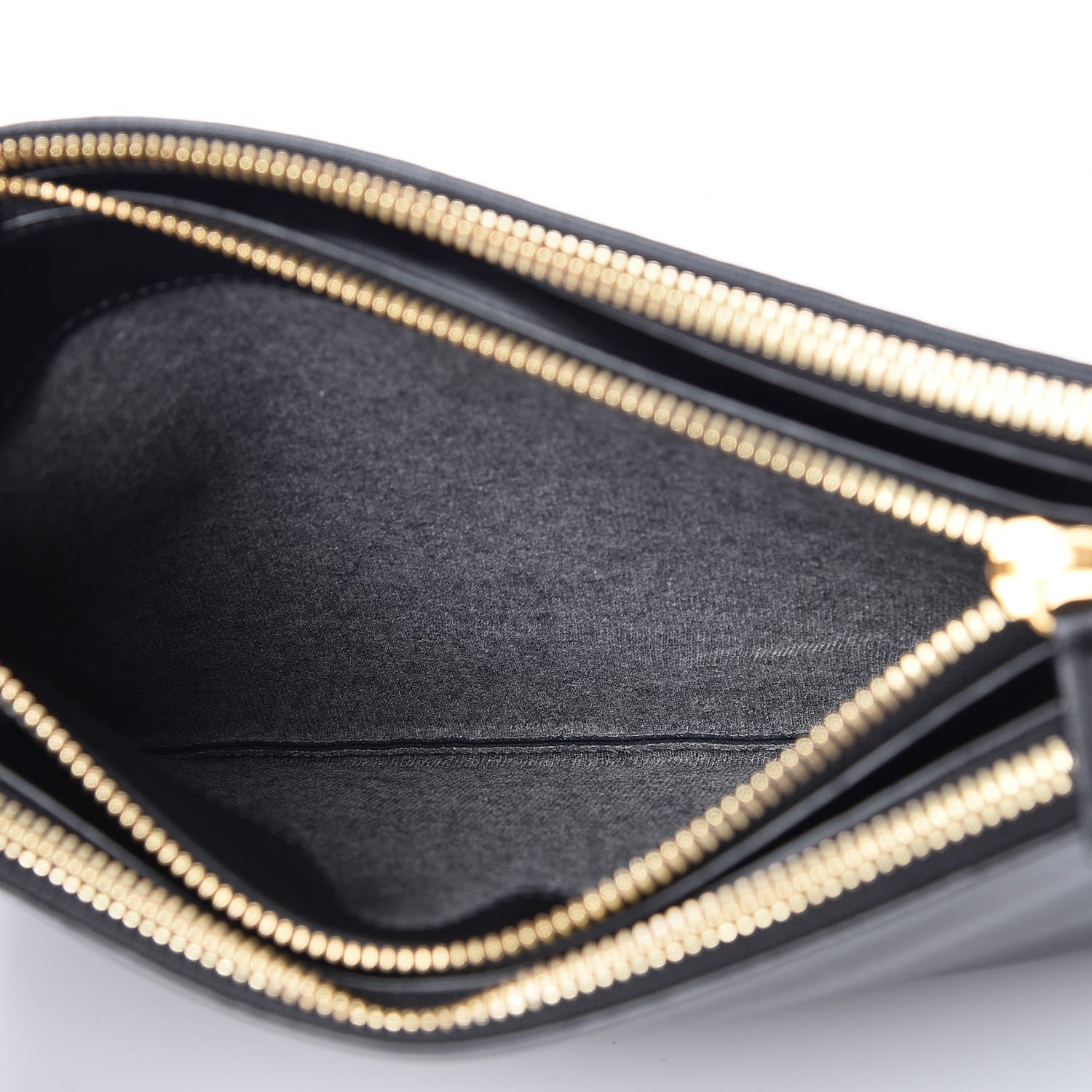 Celine Lambskin Large Trio Crossbody Bag Black 5 of 9