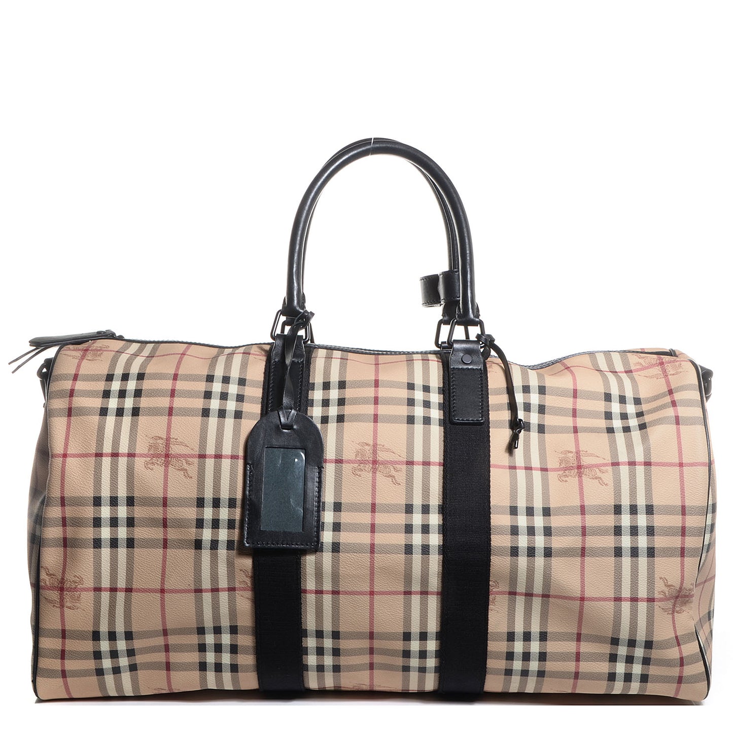 Haymarket Check Duffle Bag Dark Brown