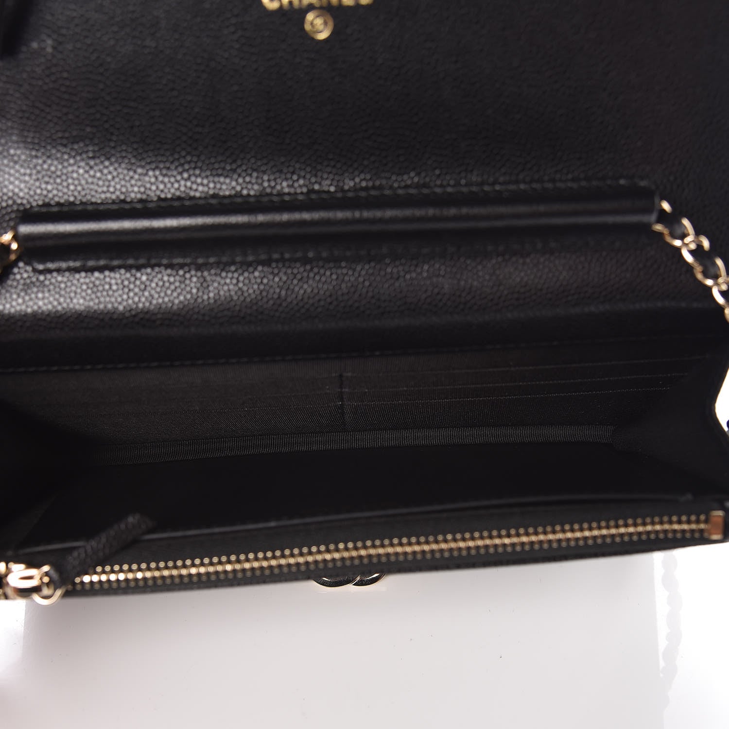 Chanel Caviar Quilted Golden Class Wallet On Chain WOC Black 7 of 11