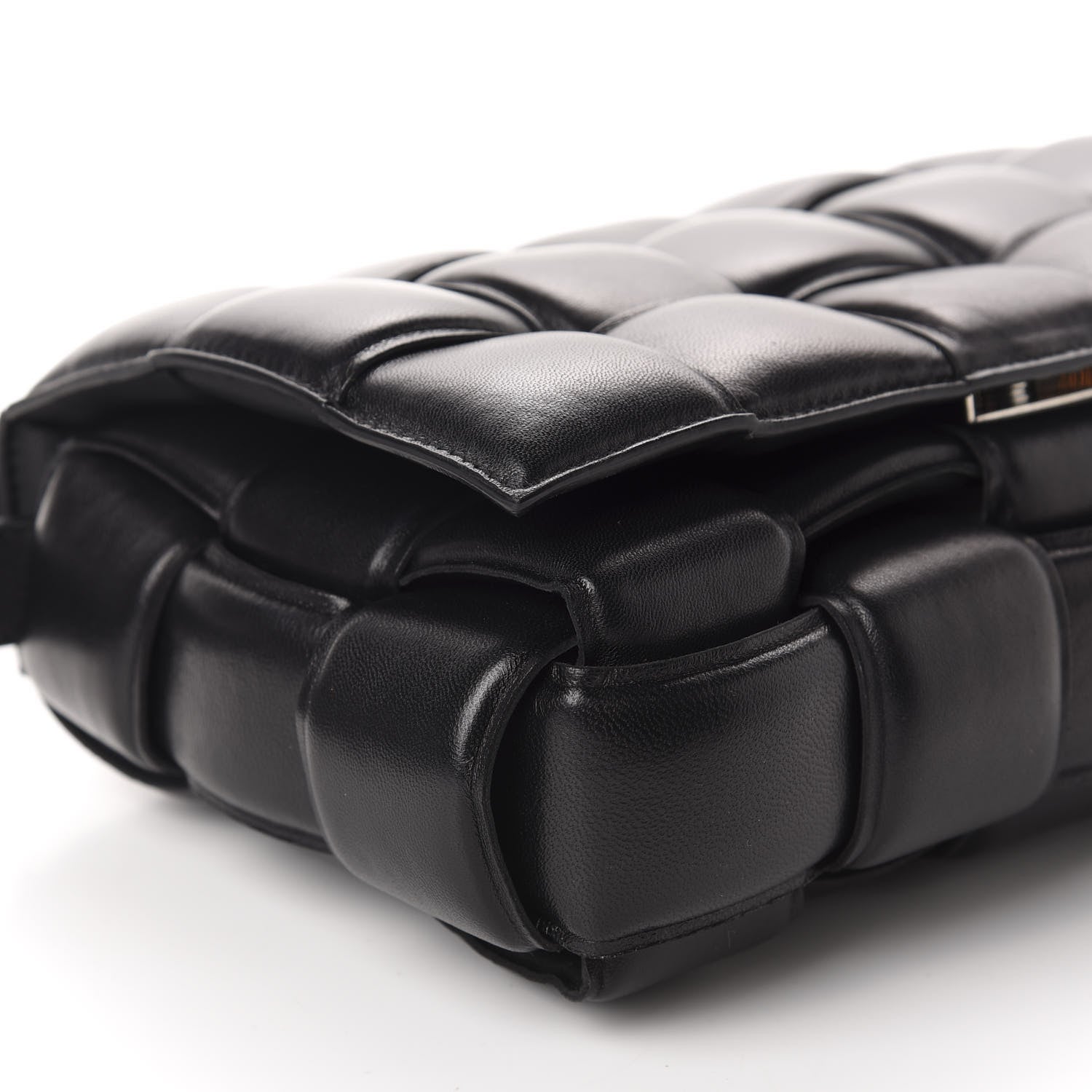 Bottega Veneta Nappa Maxi Intreccio Padded Cassette Crossbody Bag Black 6 of 9