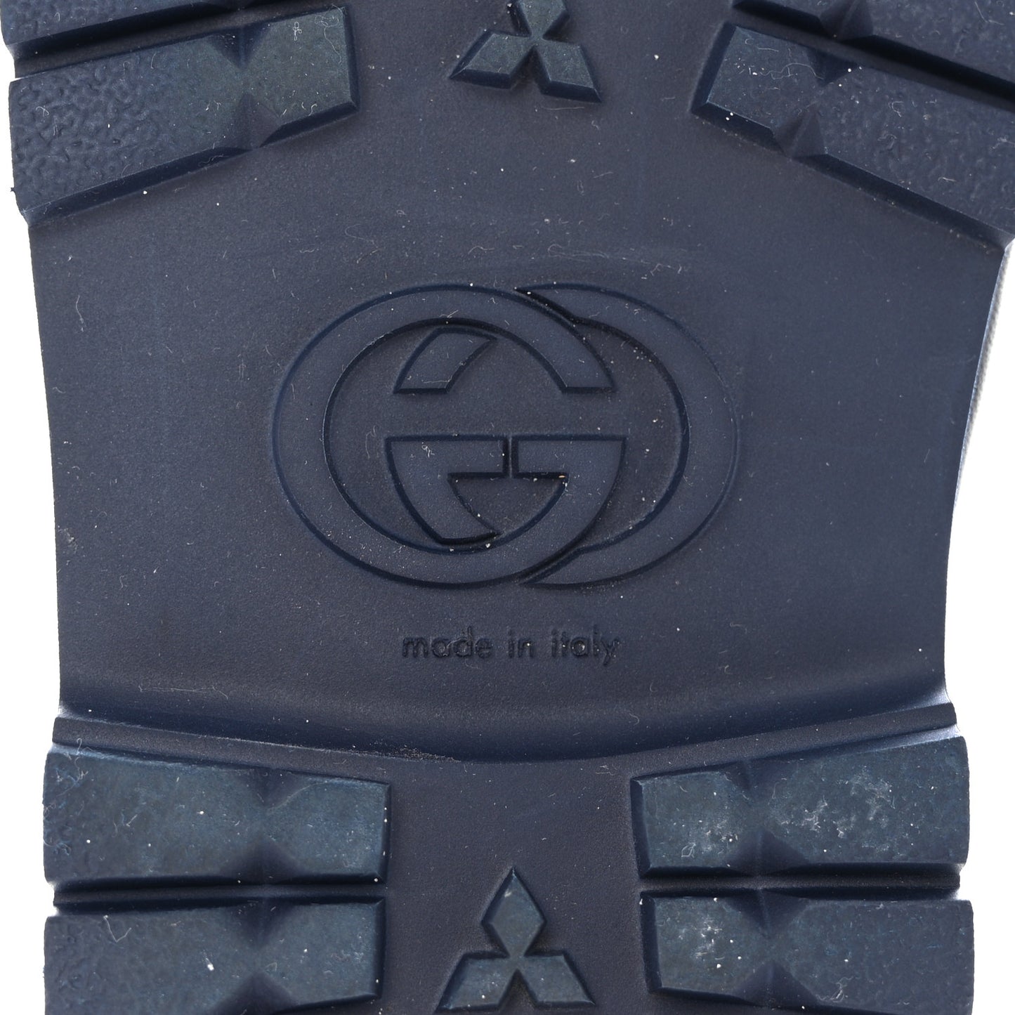 GG Supreme Monogram Miro Soft Calfskin Men's Horsebit Slippers 9 Beige Blue