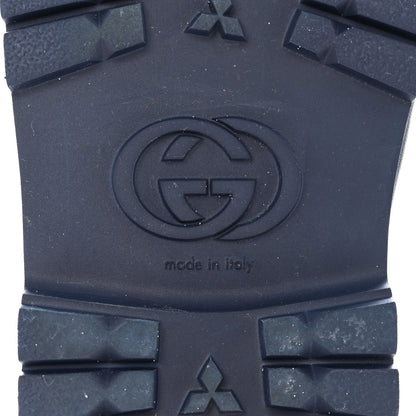 Gucci GG Supreme Monogram Miro Soft Calfskin Men's Horsebit Slippers 9 Beige Blue 6 of 9