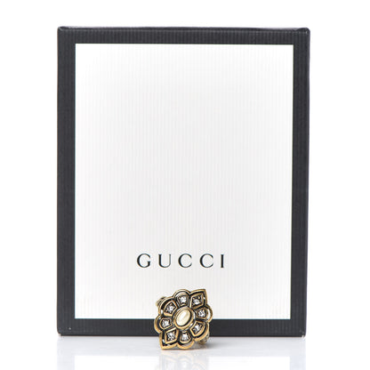 Gucci Metal Pearl Ring 13 Aged Gold 5 of 5