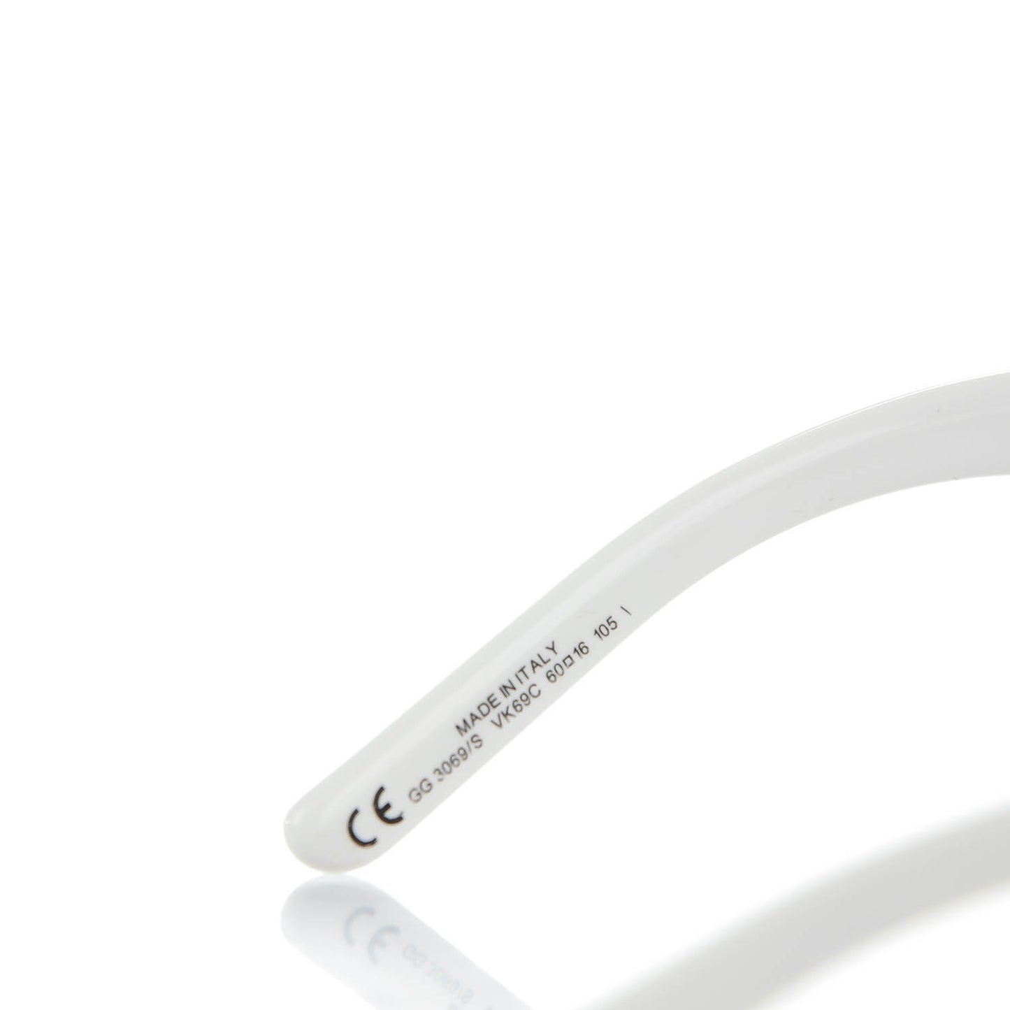 Bamboo Crystal GG Sunglasses 3069/S White