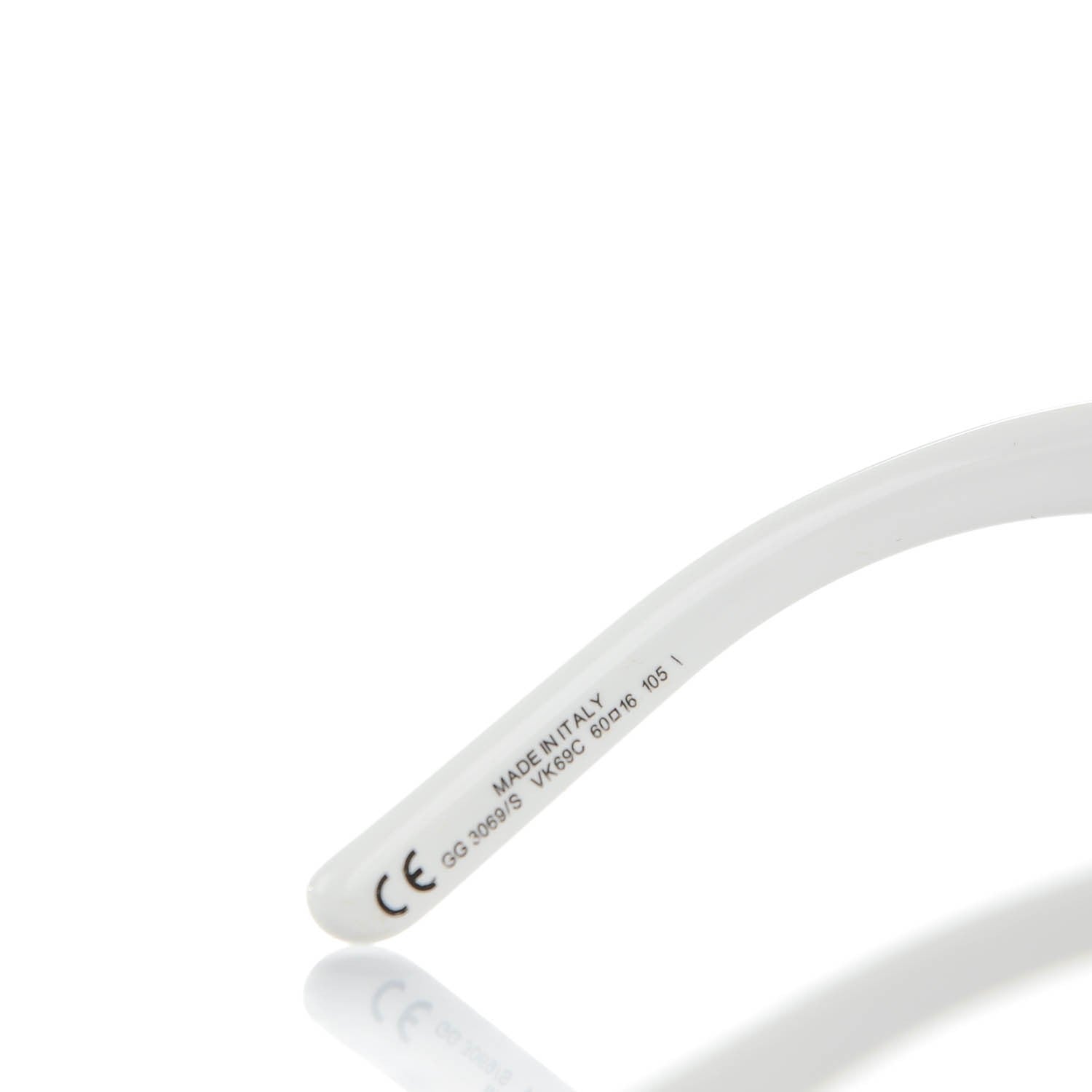 Gucci Bamboo Crystal GG Sunglasses 3069/S White 5 of 6