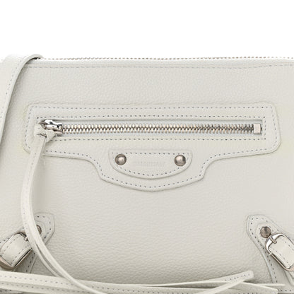 Balenciaga Classic Silver Hardware Reporter Crossbody White 9 of 11