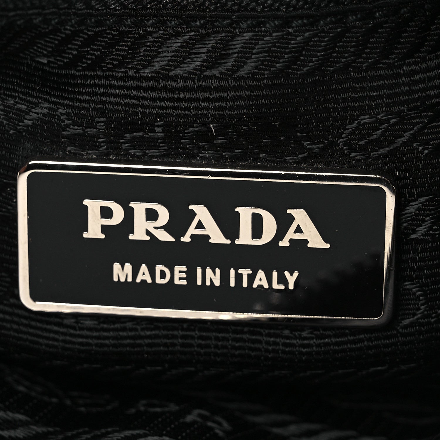 Prada Calfskin Studded Shoulder Bag Black 6 of 12