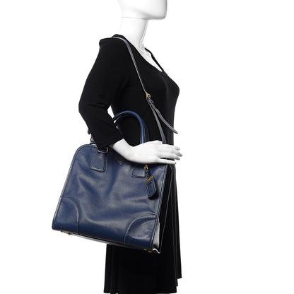 Prada Saffiano Lux Tote Bluette 2 of 20