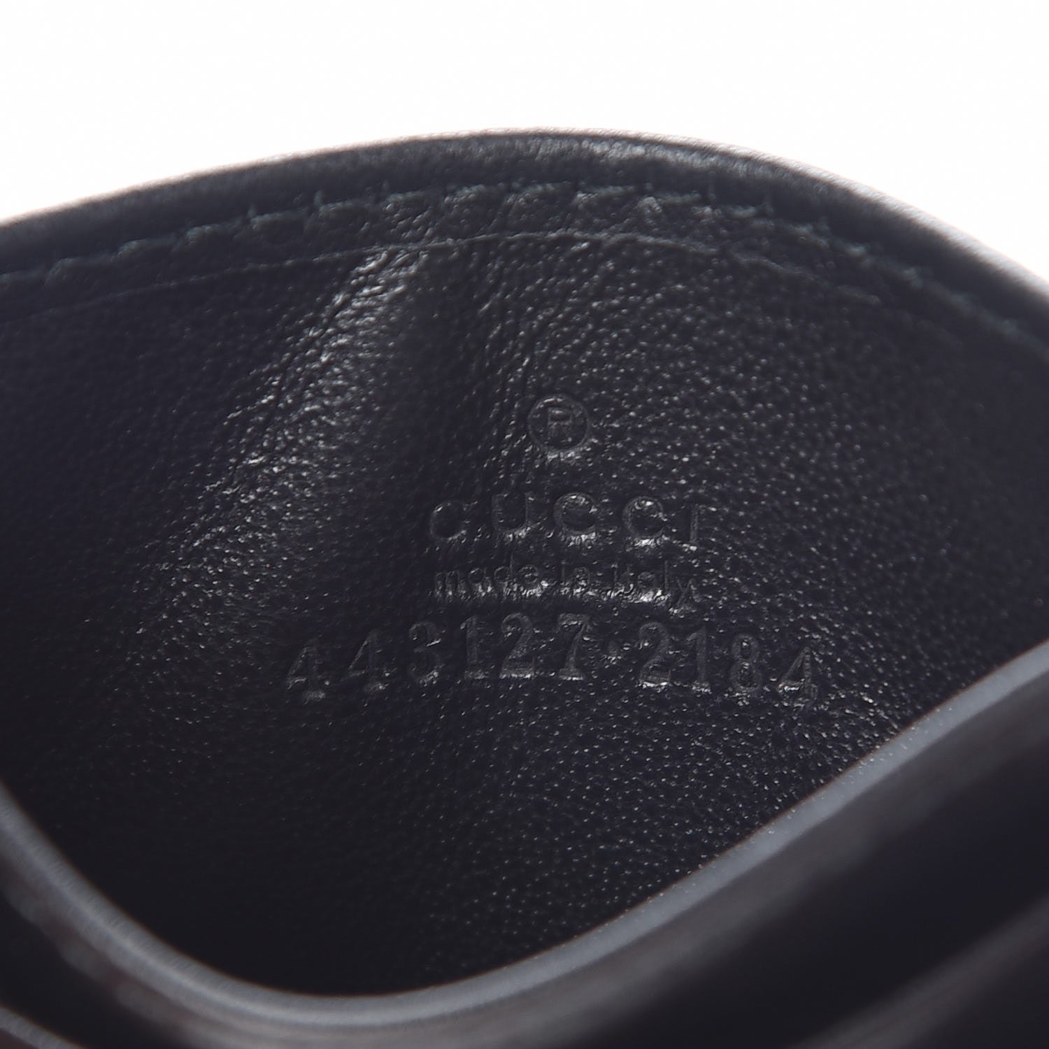 Gucci Calfskin Matelasse GG Marmont Card Holder Black 5 of 7